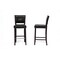 Baxton Studio Aries Black Modern Bar Stool With Nail Head Trim, PK2 85-4299 - alternate 3